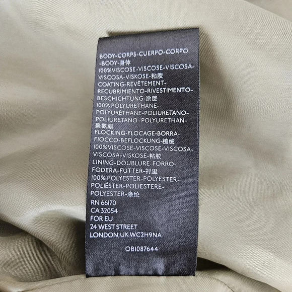 Free People Days In The Sun Flare Mini Skirt Olive Faux Suede Leather Western - Picture 7 of 7